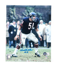 Dick Butkus Signed Bears 8x10 Photo (Beckett)