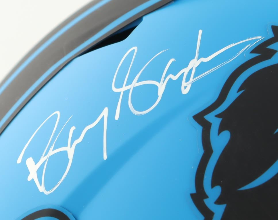 Barry Sanders Signed Lions Full-Size Rave Alternate Speed Helmet (Schwartz)