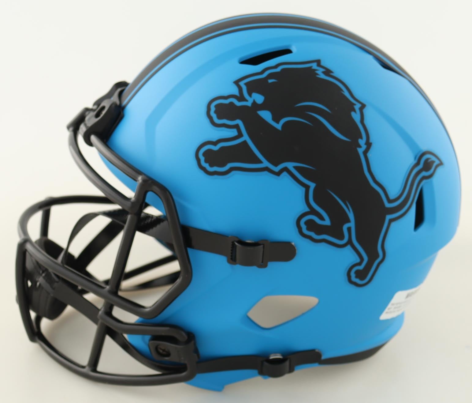 Barry Sanders Signed Lions Full-Size Rave Alternate Speed Helmet (Schwartz)