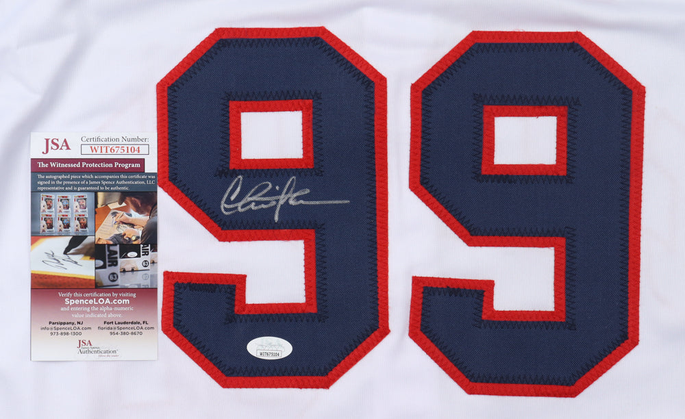 Charlie Sheen "Rick Vaughn" Signed Jersey