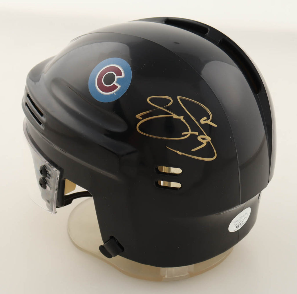 Joe Sakic Signed Avalanche Mini Hockey Helmet (JSA)