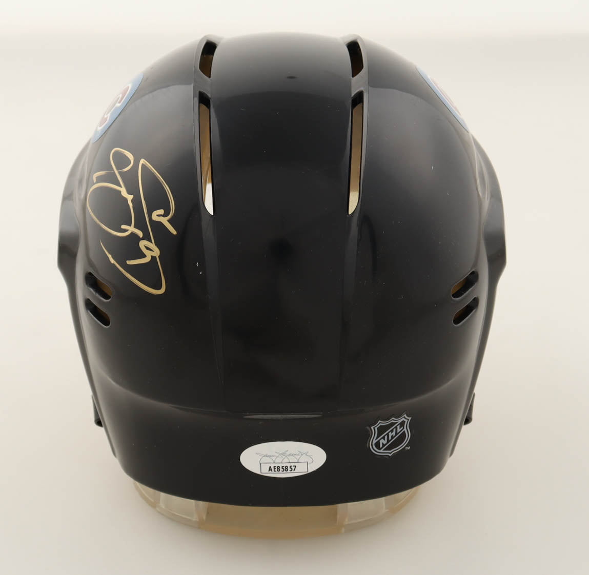 Joe Sakic Signed Avalanche Mini Hockey Helmet (JSA)