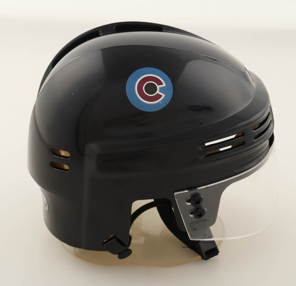 Joe Sakic Signed Avalanche Mini Hockey Helmet (JSA)