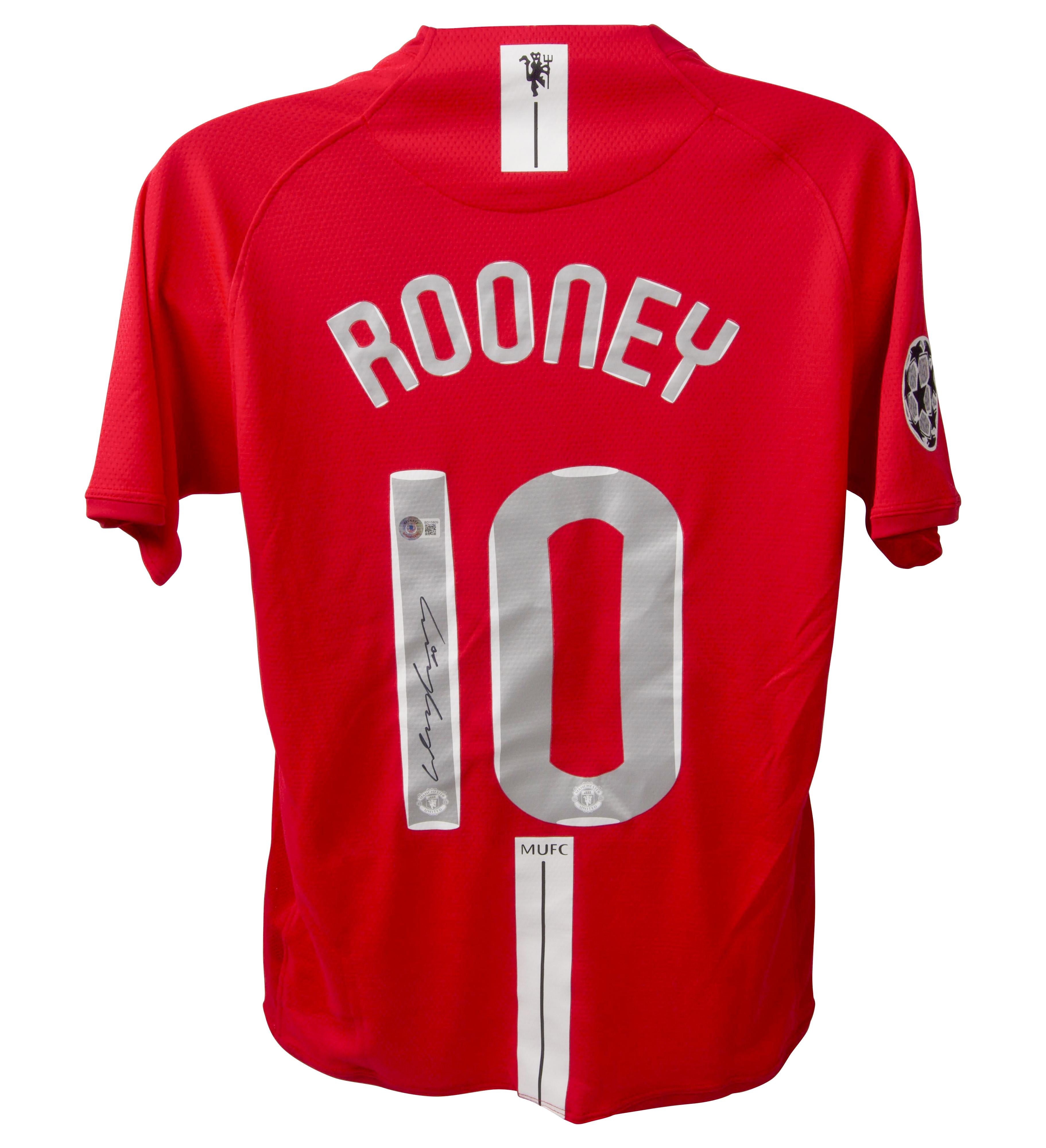 Wayne Rooney Signed Manchester United Jersey (Beckett)